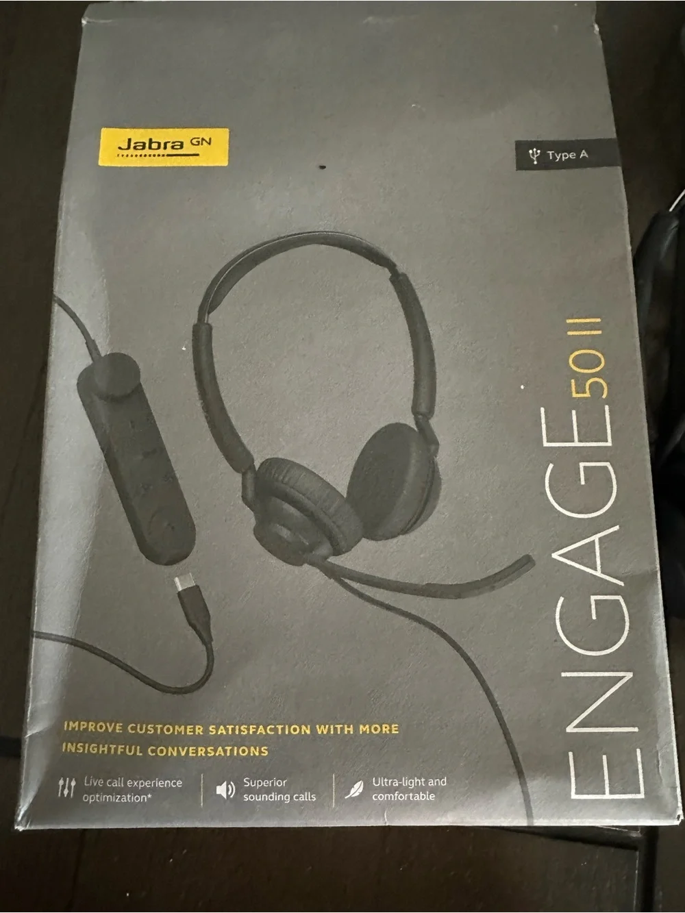 Engage 50 II Black USB-A Wired Headset